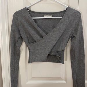 Twist front crop top